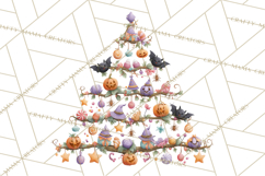 Whimsical Halloween Tree Clipart PNG with Spooky Decor Product Image 5