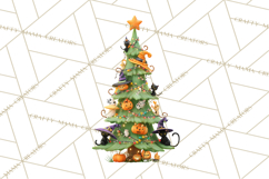 Whimsical Halloween Tree Clipart PNG with Spooky Decor Product Image 5