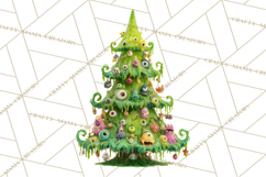Whimsical Halloween Tree Clipart PNG with Spooky Decor Product Image 5