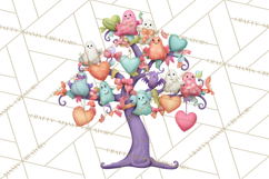 Whimsical Halloween Tree Clipart PNG with Spooky Decor Product Image 2