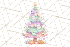Whimsical Halloween Tree Clipart PNG with Spooky Decor Product Image 2