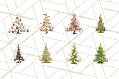 Whimsical Halloween Tree Clipart PNG with Spooky Decor Product Image 2