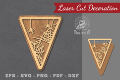 Halloween Triangle Laser Cut Decoration Product Image 1