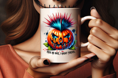 haunt forever pumpkin png, punk pumpkin clipart, trick me once halloween design, spooky pumpkin sublimation, halloween punk style png, creepy halloween pumpkin, halloween sublimation design, halloween clipart for cricut, scary pumpkin illustration, hallow