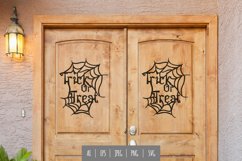 Halloween Trick or Treat in Spider Web Papercut Product Image 1