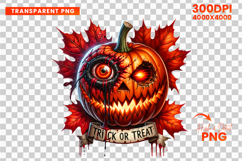 trick or treat clipart, scary pumpkin png, halloween sublimation design, halloween trick or treat png, creepy pumpkin illustration, halloween pumpkin sublimation, spooky pumpkin graphics, halloween png for cricut, halloween clipart design, halloween print