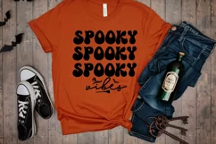 Spooky Vibes Halloween Mom SVG I Halloween Shirts SVG Product Image 2