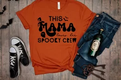 Mama Loves Her Spooky Crew Halloween Mom SVG I Halloween SVG Product Image 2