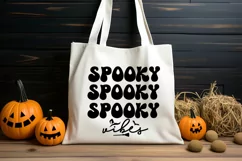 Spooky Vibes Halloween Mom SVG I Halloween Shirts SVG Product Image 3