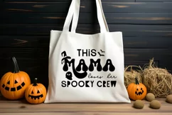 Mama Loves Her Spooky Crew Halloween Mom SVG I Halloween SVG Product Image 3