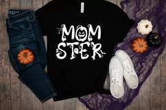 Momster Halloween Mom SVG I Halloween Shirts SVG -PNG Product Image 3