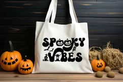 Spooky Vibes Halloween Mom SVG I Halloween Shirts SVG Product Image 3