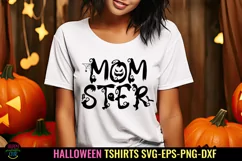 Momster Halloween Mom SVG I Halloween Shirts SVG -PNG Product Image 1