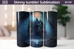 Halloween Haunted House Tumbler | 3D Halloween Tumbler Product Image 1