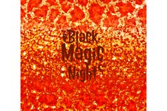 Black Magic Glitter Skinny Tumbler Wrap Sublimation Product Image 2