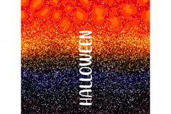 Halloween Glitter Skinny Tumbler Wrap Sublimation Product Image 2