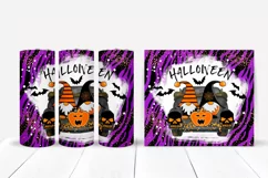 Gnome Halloween Tumbler Sublimation I 20 Oz Halloween Tumbler PNG