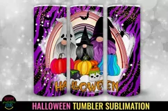 Gnome Halloween Tumbler Sublimation I 20 Oz Halloween Tumbler PNG
