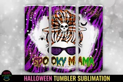 Spooky Mama Halloween Tumbler Sublimation I 20 Oz Halloween Tumbler PNG