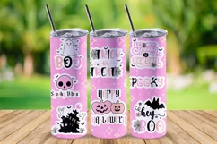 HALLOWEEN TUMBLER SUBLIMATION I HALLOWEEN TUMBLER WRAP PNG