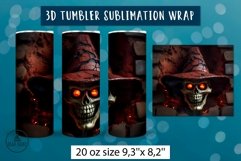 3d halloween tumbler wrap bundle | Sublimation tumbler wrap Product Image 10