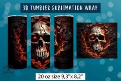 3d halloween tumbler wrap bundle | Sublimation tumbler wrap Product Image 11
