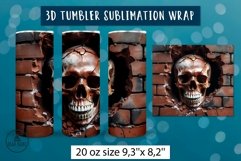 3d halloween tumbler wrap bundle | Sublimation tumbler wrap Product Image 12