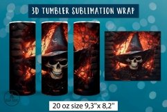 3d halloween tumbler wrap bundle | Sublimation tumbler wrap Product Image 18