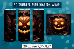 3d halloween tumbler wrap bundle | Sublimation tumbler wrap Product Image 17