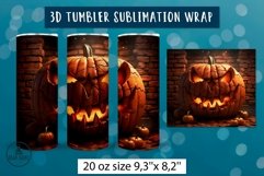 3d halloween tumbler wrap bundle | Sublimation tumbler wrap Product Image 19
