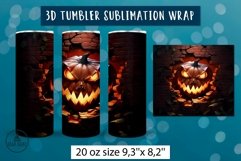 3d halloween tumbler wrap bundle | Sublimation tumbler wrap Product Image 21