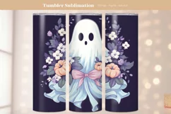 Halloween Tumbler Wrap Ghost Tumbler Halloween Sublimation