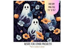 Halloween Tumbler Wrap Halloween Tumbler Sublimation Ghost