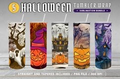 Spooky Halloween Tumbler Wrap, Halloween Skinny Tumbler Wrap