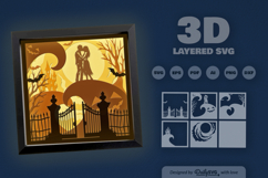 Halloween Undead Couple Layered SVG Product Image 3