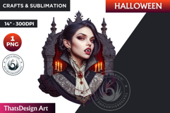 Gothic Vampire clipart, halloween clipart, Dracula PNG Product Image 1