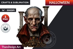 Gothic Vampire clipart, halloween clipart, Dracula PNG Product Image 1