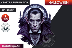 Gothic Vampire clipart, halloween clipart, Dracula PNG Product Image 1