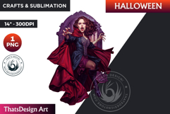 Gothic Vampire clipart, halloween clipart, Dracula PNG Product Image 1