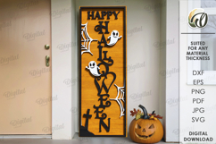 Halloween Vertical Door Signs Bundle Lasercut. Halloween SVG Product Image 6