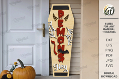 Halloween Vertical Door Signs Bundle Lasercut. Halloween SVG Product Image 7