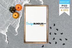 Farmhouse Sign mockup halloween vertical Product Image 1