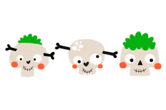 Cute Halloween Clipart PNG JPG Product Image 2
