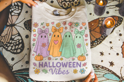 Halloween Vibes PNG, Ghouls PNG, Halloween Coquette Bow PNG Product Image 1