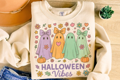 Halloween Vibes PNG, Ghouls PNG, Halloween Coquette Bow PNG Product Image 4