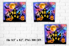 Halloween tumbler sublimation | Halloween house Product Image 2