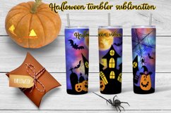 Halloween tumbler sublimation | Halloween house Product Image 1
