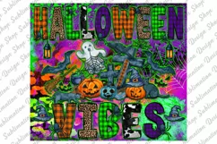 20 oz Skinny Halloween Tumbler Sublimation - Halloween Vibes Product Image 2