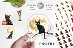 Halloween Vintage Animals Sticker Product Image 1