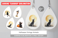 Halloween Vintage Animals Earring Product Image 1